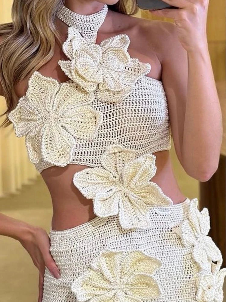 Eleganter Damen-Minirock mit Patchwork-Design und Rüschen, hoher Taille und figurbetonter Passform