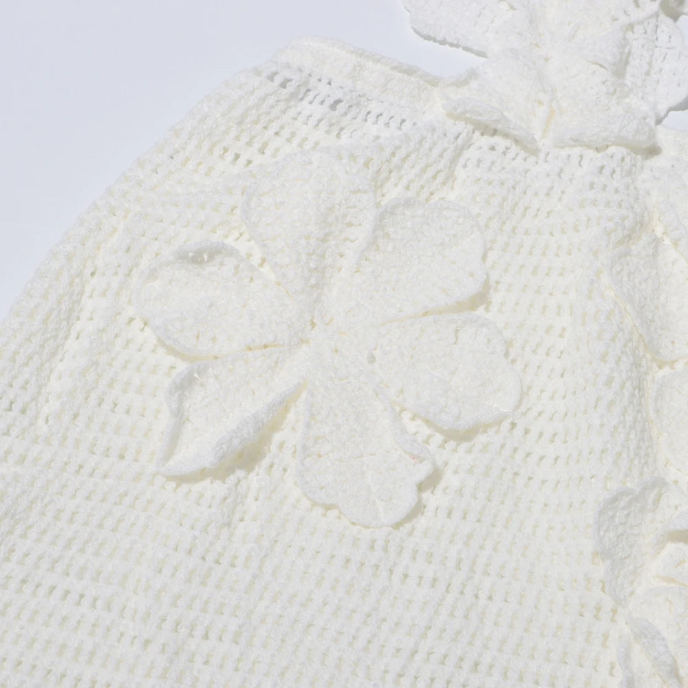 Eleganter Damen-Minirock mit Patchwork-Design, Rüschen und hohem Bund – figurbetont und modisch.