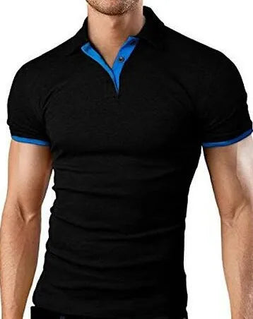 Klassisches Herren-Poloshirt mit amerikanischem Revers, Knopfleiste und langen Ärmeln – ideal für den Herbst
