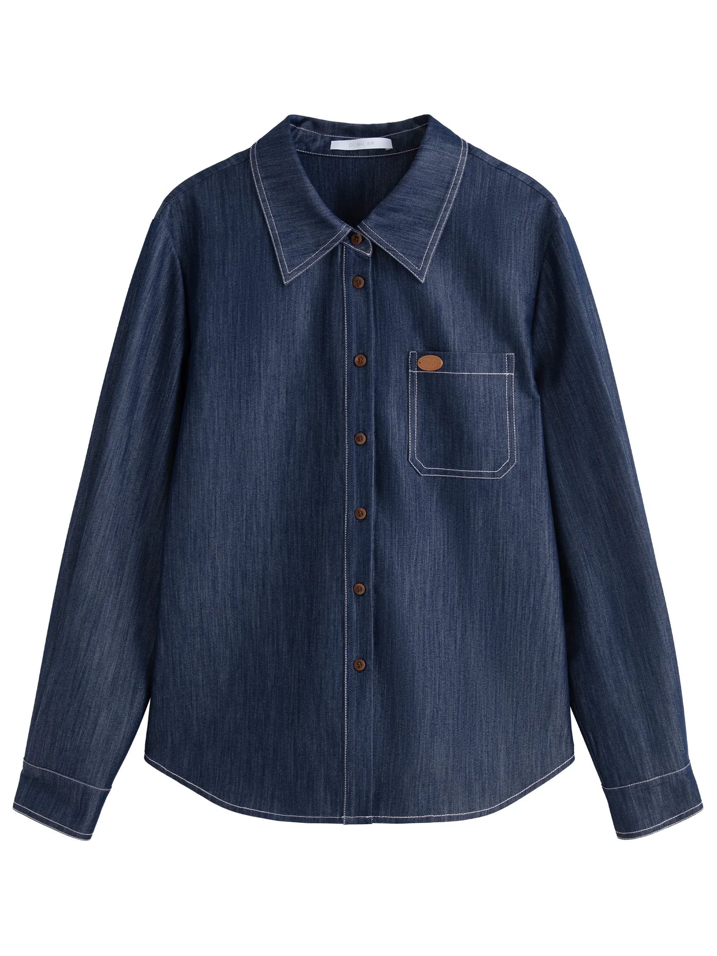 Kurzes Damen-Polo-Strickshirt mit Kontrastfarbe und Puppenkragen – modisch und vielseitig für den Sommer.