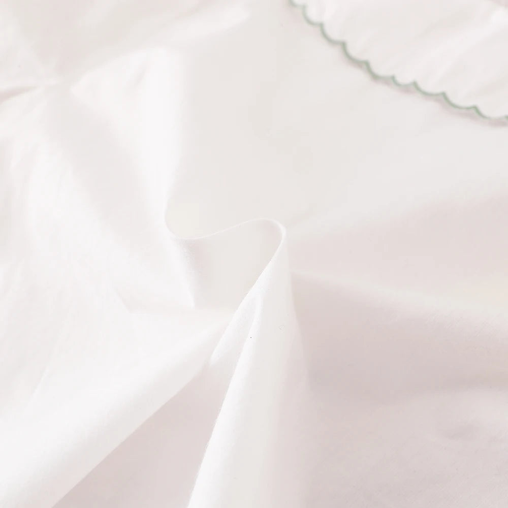 Mädchen-Hemd, bestickter Kragen, langärmelige Bluse für süßes Baby, Mädchen im Alter von 2–6 Jahren, weißes Kinderhemd