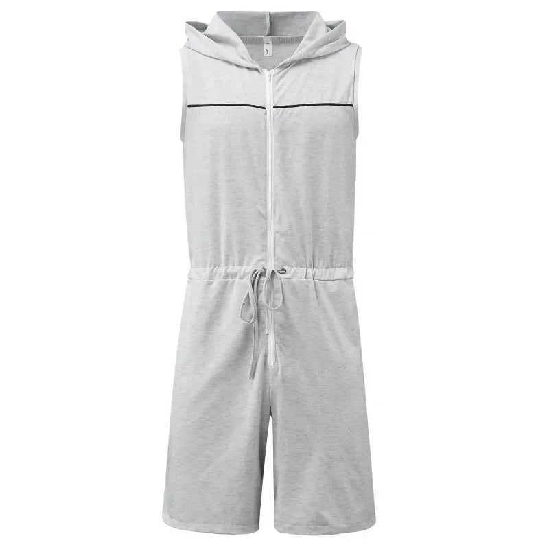 Weite Herren-Sommerhose mit Streifenmuster und Schlitz – lässig und vielseitig für den Alltag