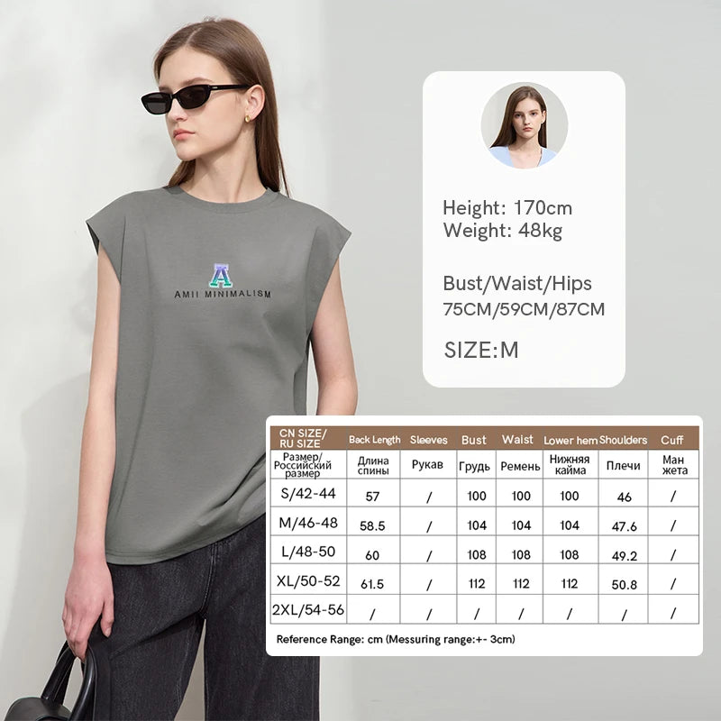 Damen T-Shirt mit Rundhalsausschnitt und besticktem lockeren Design für den Sommer