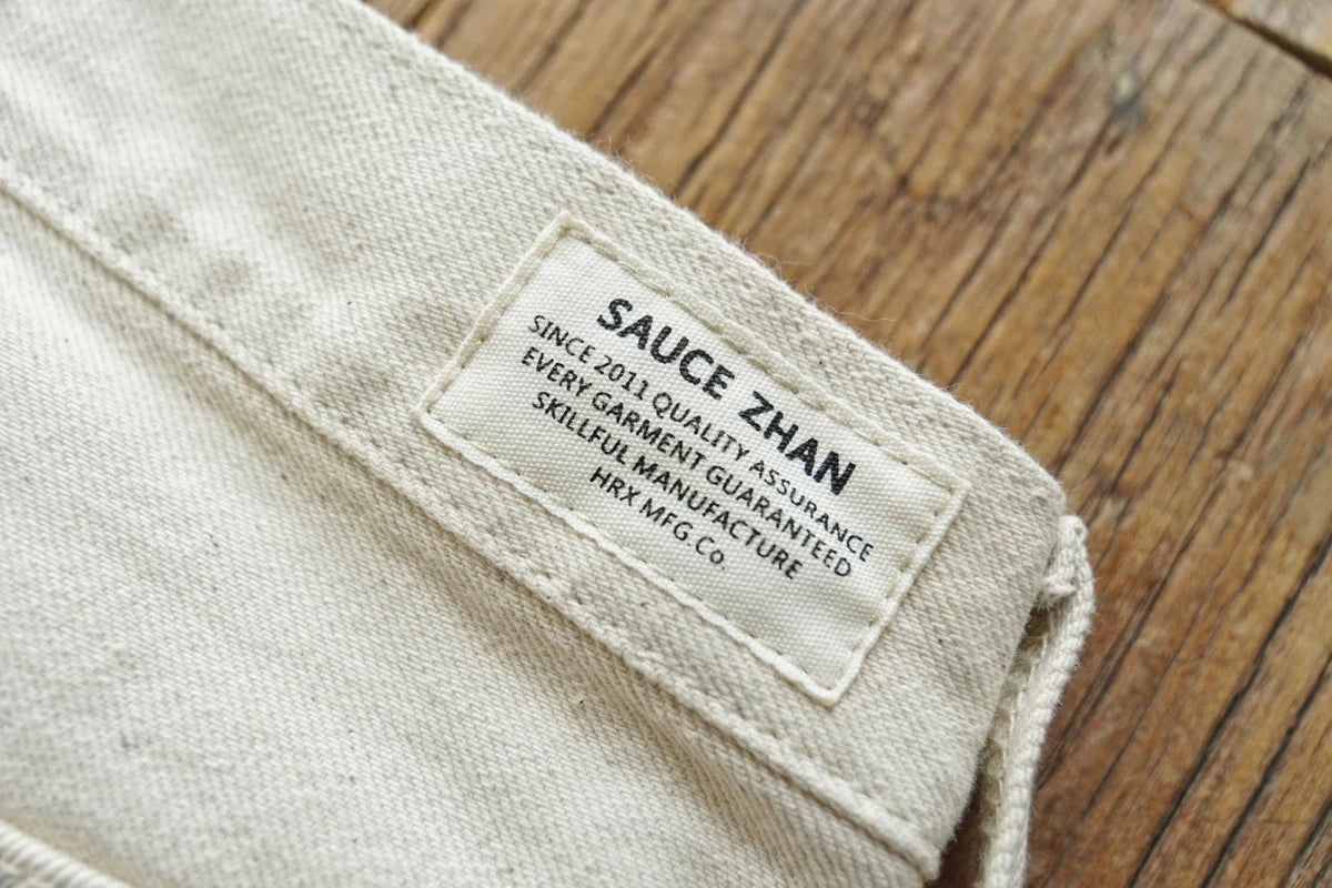 Herren Jeans aus Selvedge Denim mit hohem Bund und regulärer Passform
