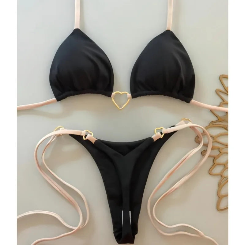 Sexy Push-Up-Bikini-Set für Damen mit brasilianischem Schnitt – ideal für Strand und Pool