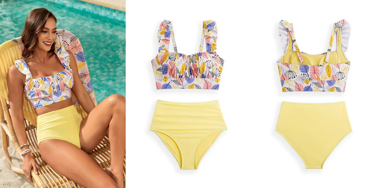 Sexy Bikini-Set mit Strasssteinen für Damen – ideal für Strand und Pool