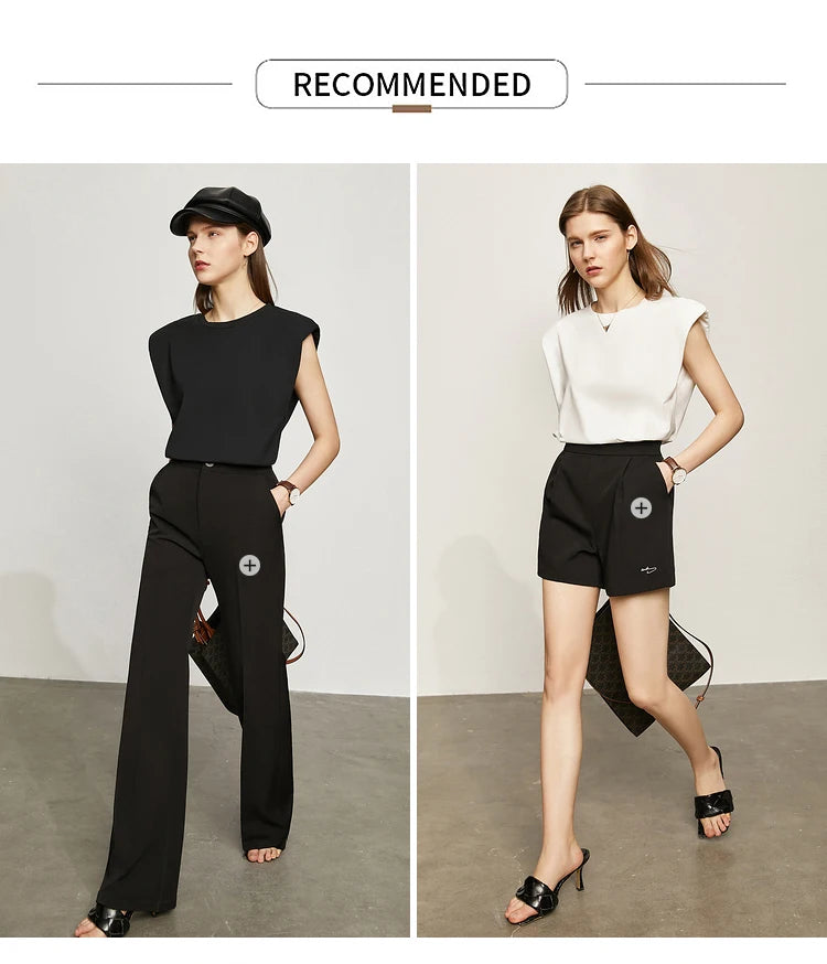 Damen T-Shirt im Retro-Stil mit lockerem Schnitt aus mercerisierter Baumwolle