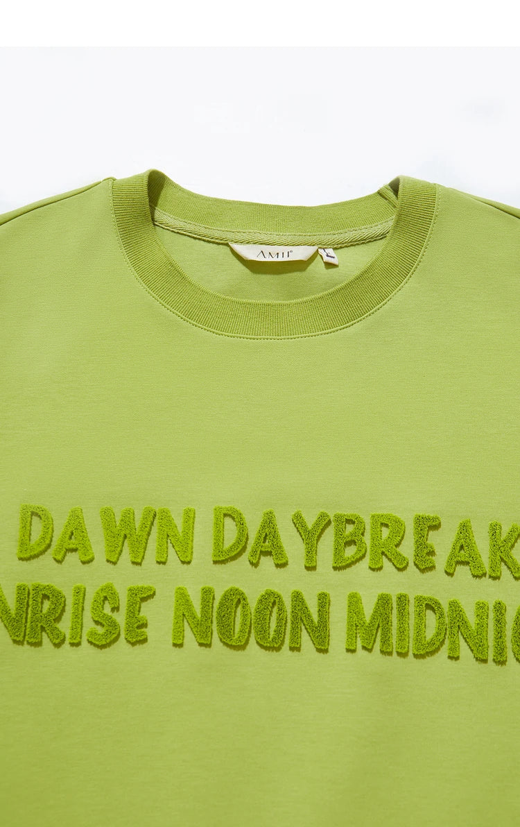 Damen T-Shirts mit Rundhalsausschnitt und losem, lässigem Schnitt mit Stickerei