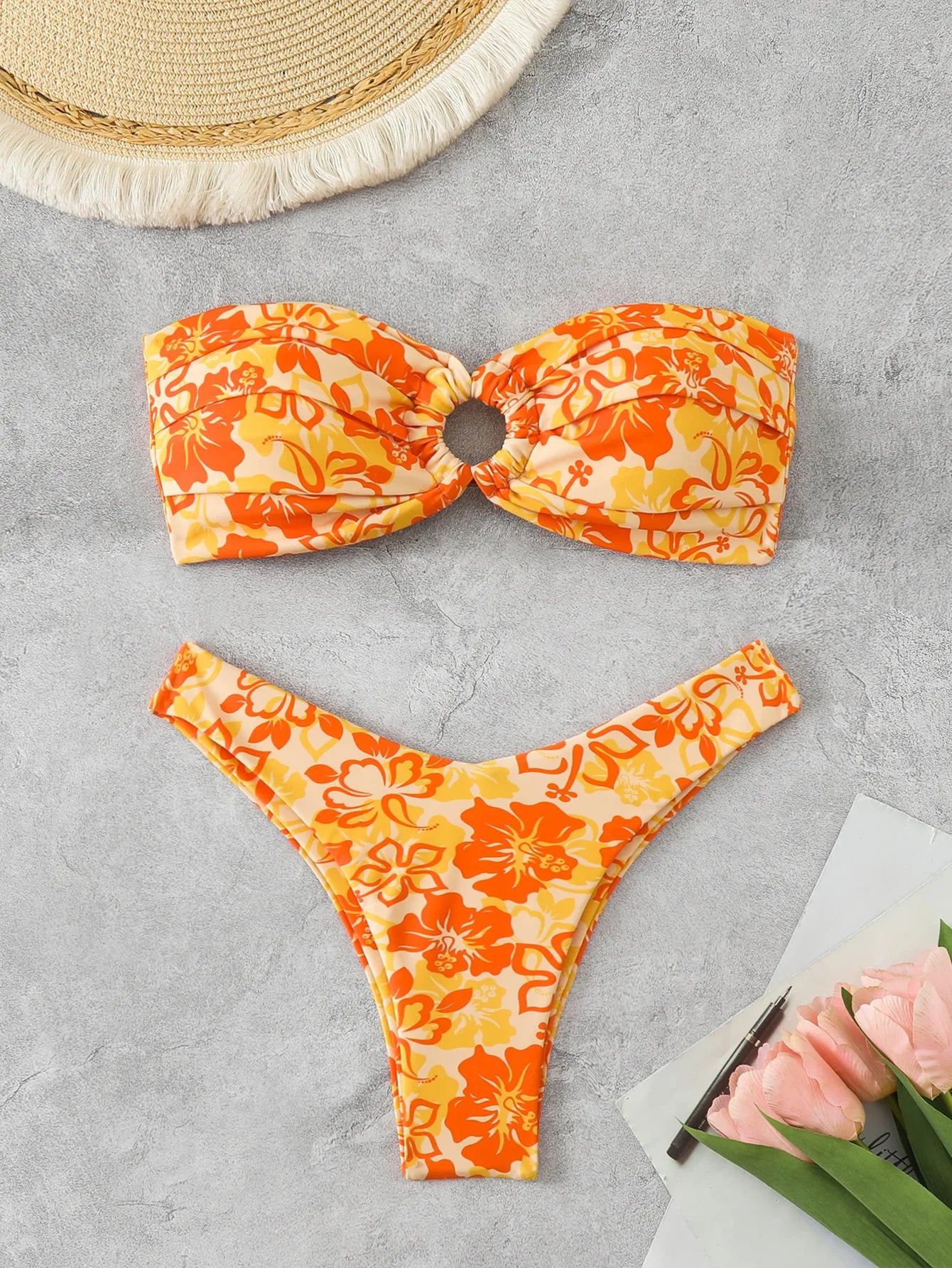 Sommerlicher Push-Up-Bikini im brasilianischen Stil – ideal für Strand und Pool