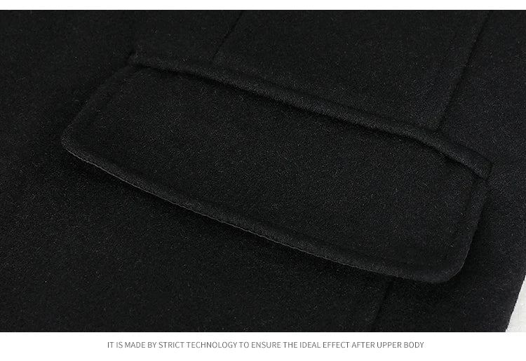 Hochwertiger Wollmantel für Herren – Boutique-Design