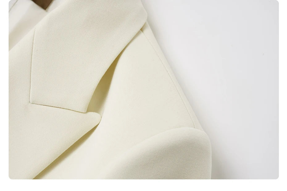 Eleganter Damen-Anzug mit Blazer und Hose – ideal für Büro und festliche Anlässe, in Schwarz mit Ein-Knopf-Design, XS-2XL