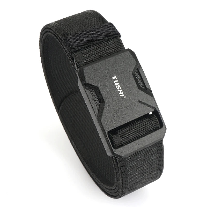 Herren-Gürtel aus Nylon mit magnetischem Schnellverschluss und elastischem Bund 35mm Breite