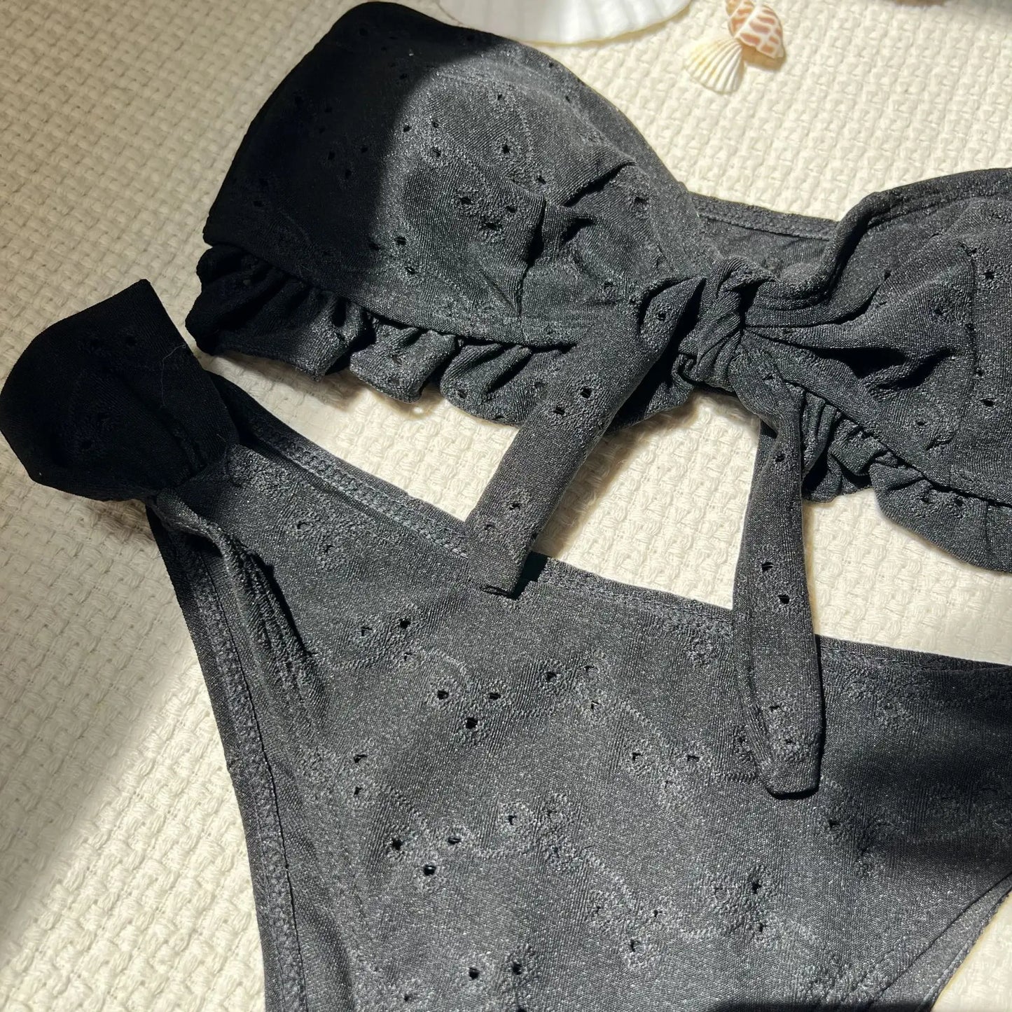 Gestreiftes sexy Bikini-Set mit Push-up-Effekt – ideal für Strand und Pool