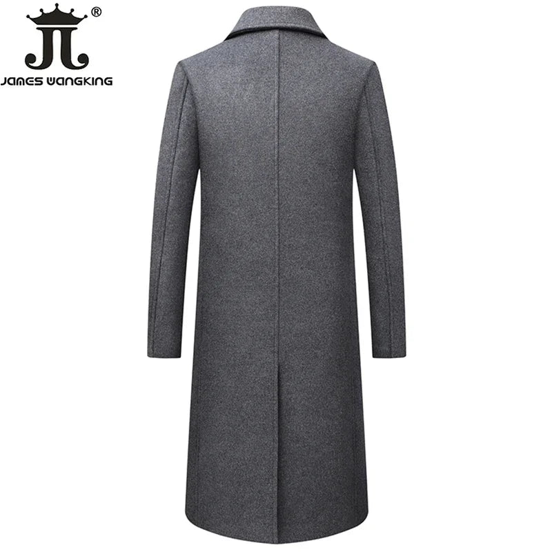 Hochwertiger Wollmantel für Herren – Boutique-Design