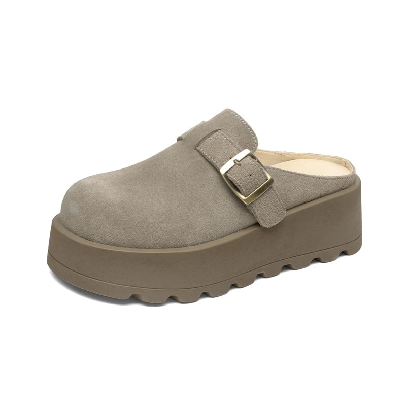 Damen Pantoletten Geschlossene Spitze Bequem