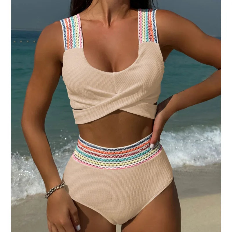 Sexy Bikini-Set in Gelb mit Push-up-Effekt – Perfekt für Strand und Pool