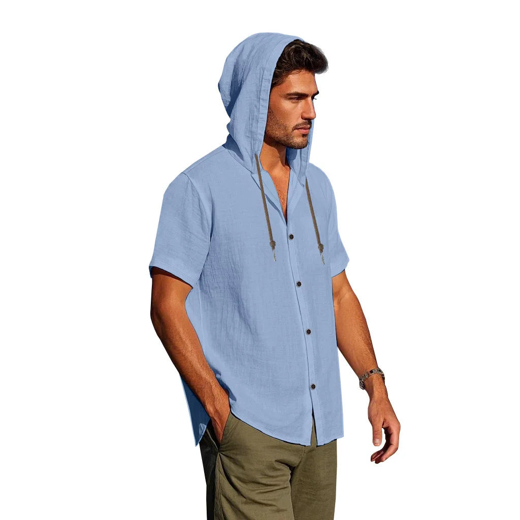 Langarm-Herrenhemd aus Cord mit Streifenmuster – aus samtweichem Baumwollstoff in mehreren Farben.