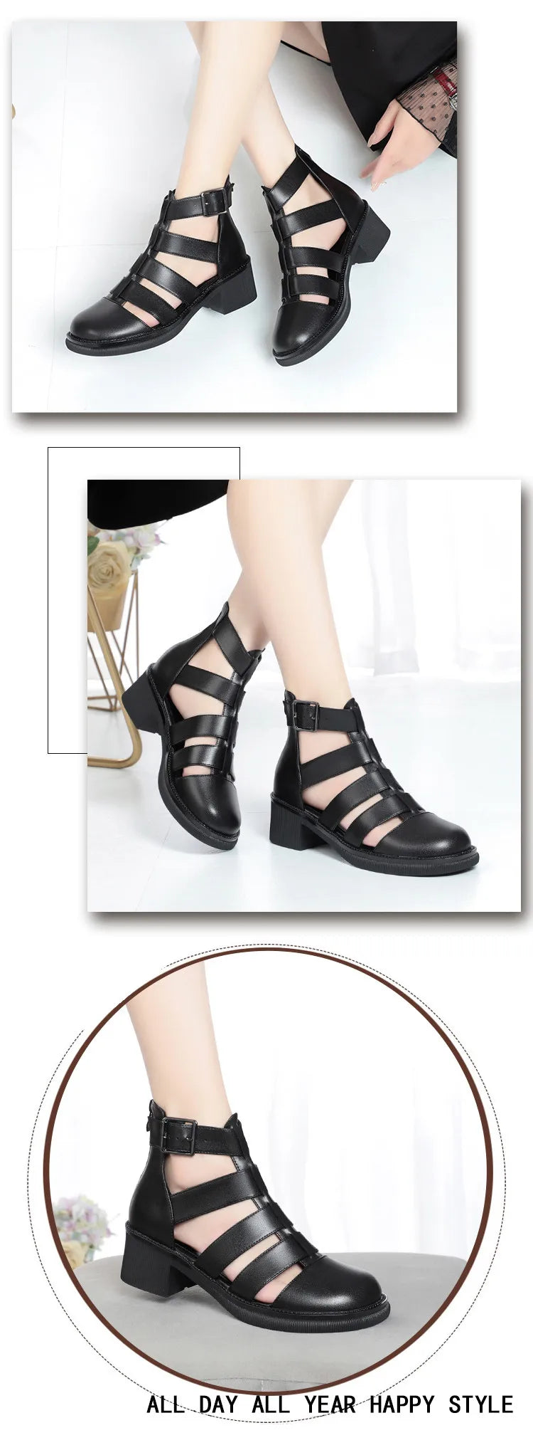 AIYUQI Damen-Sandalen, Sommer, 2022, neue Damen-Sandalen aus echtem Leder, Verschluss, geflochtener Gladiator, rutschfeste, lässige Sandalen für Damen