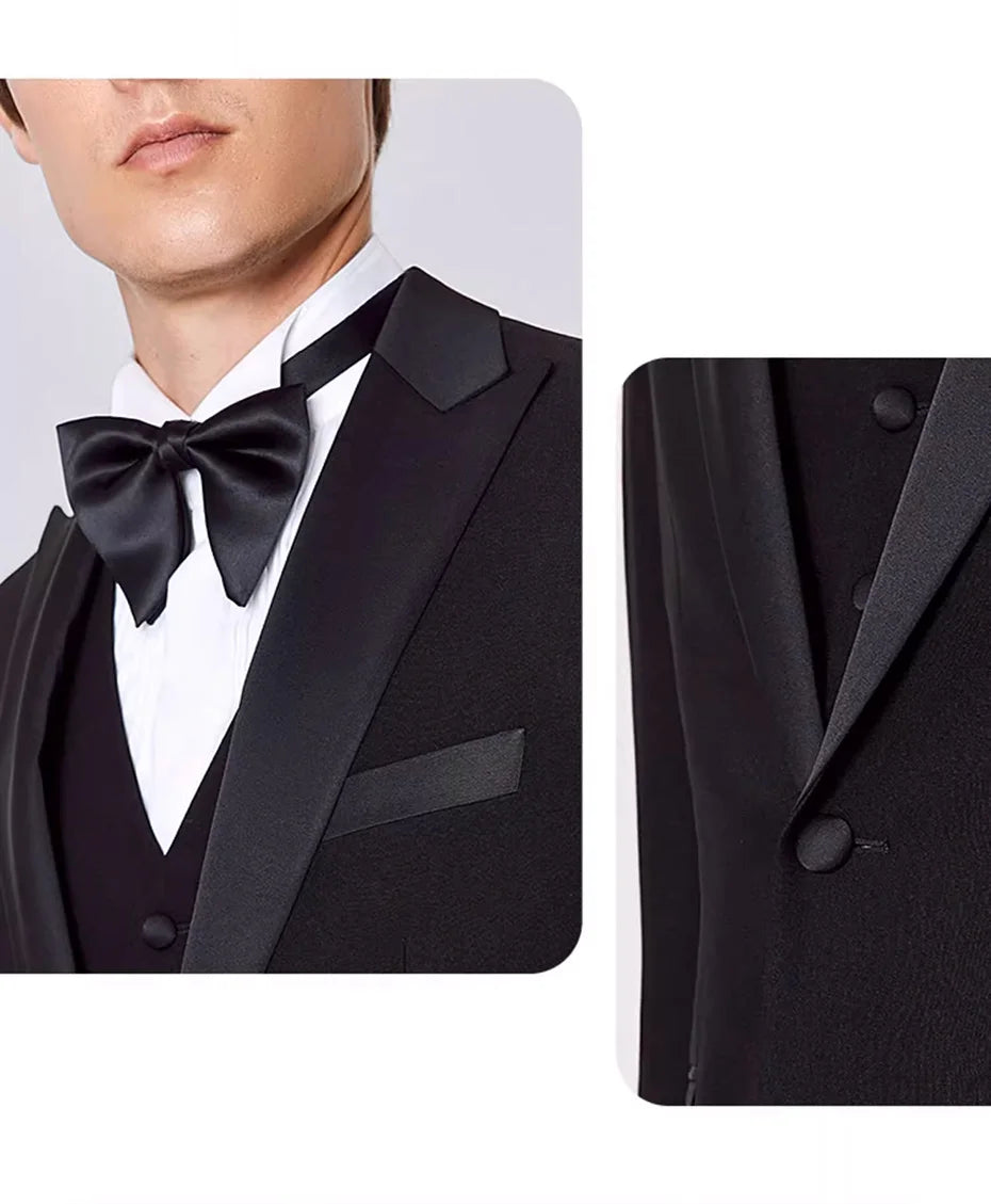 Eleganter Herrenanzug in Grün, Slim Fit, dreiteilig mit Blazer, Weste und Hose – ideal für Hochzeiten und festliche Anlässe.