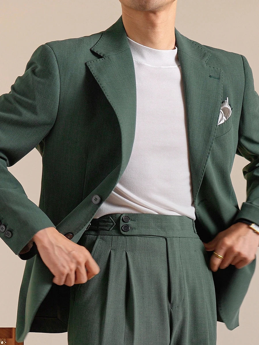 Eleganter Herrenanzug in Blau mit Blazer, Weste und Hose – Slim Fit für Hochzeit, Business und festliche Anlässe.