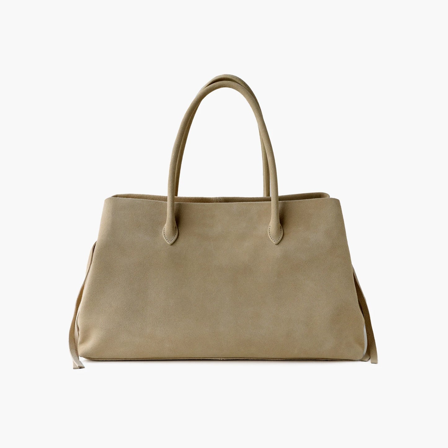Große Ledertasche Echtes Leder - Wildleder-Details