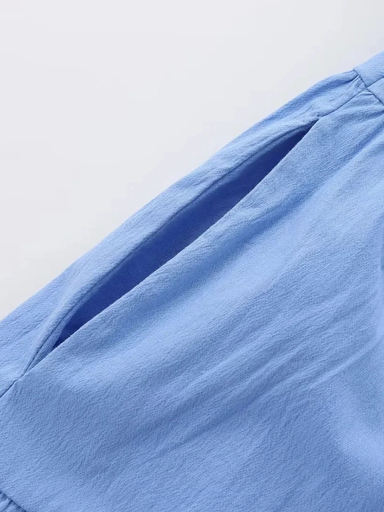 Schulterfreies ärmelloses Patchwork-Kleid mit Hohldesign für Damen – figurbetont und stilvoll