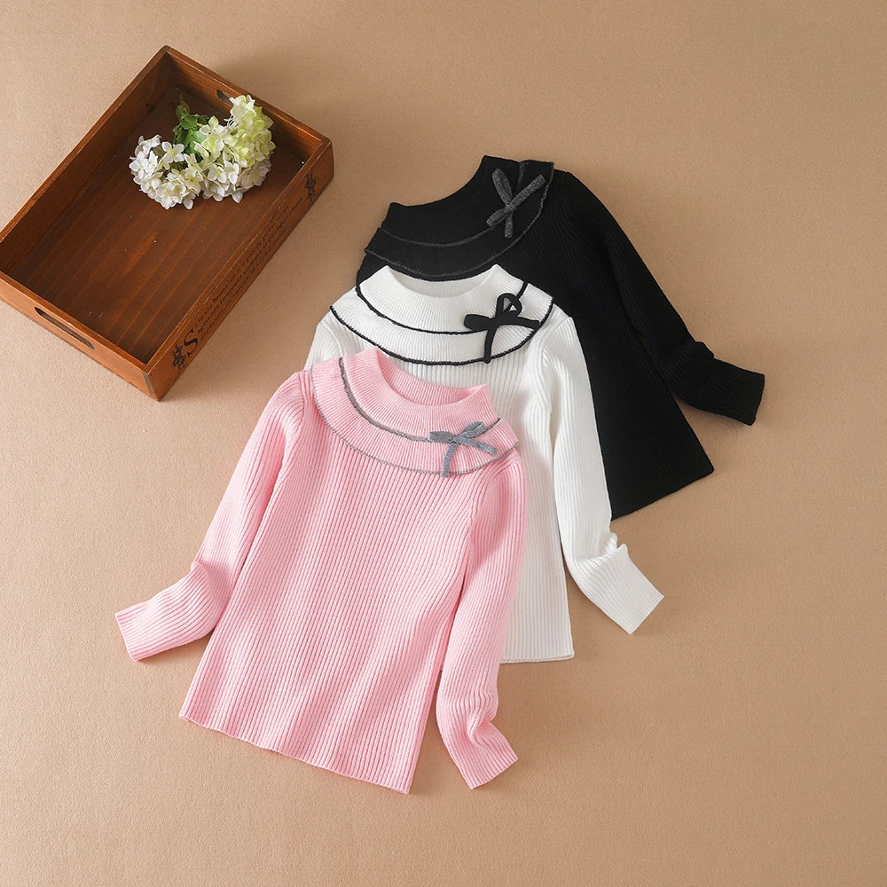 Mädchen Pullover Pullover Herbst Winter Baby Warme Pullover Tops Kinder Strickwaren Kinder Kleidung