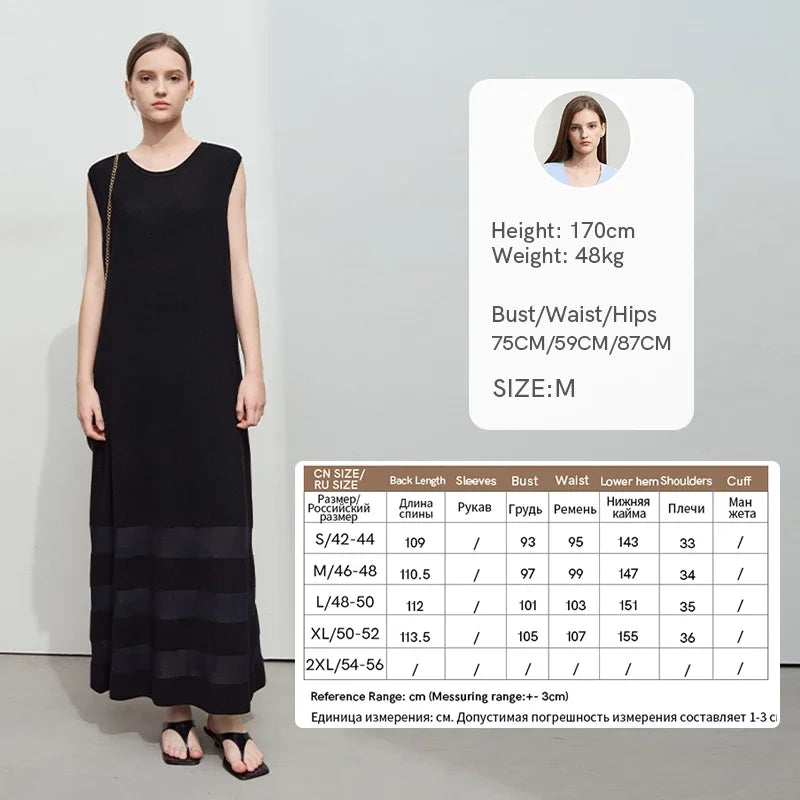 Modisches Damen Strickkleid Ärmellos Für Beruf Und Freizeit