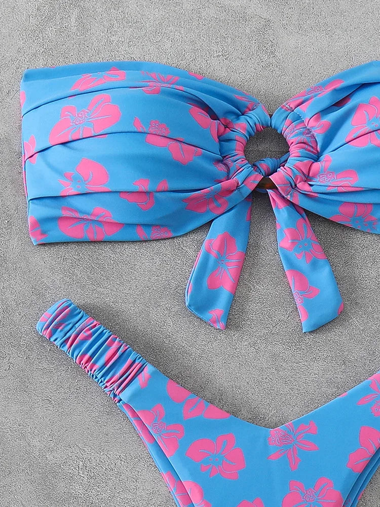 Sommerlicher Push-Up-Bikini im brasilianischen Stil – ideal für Strand und Pool