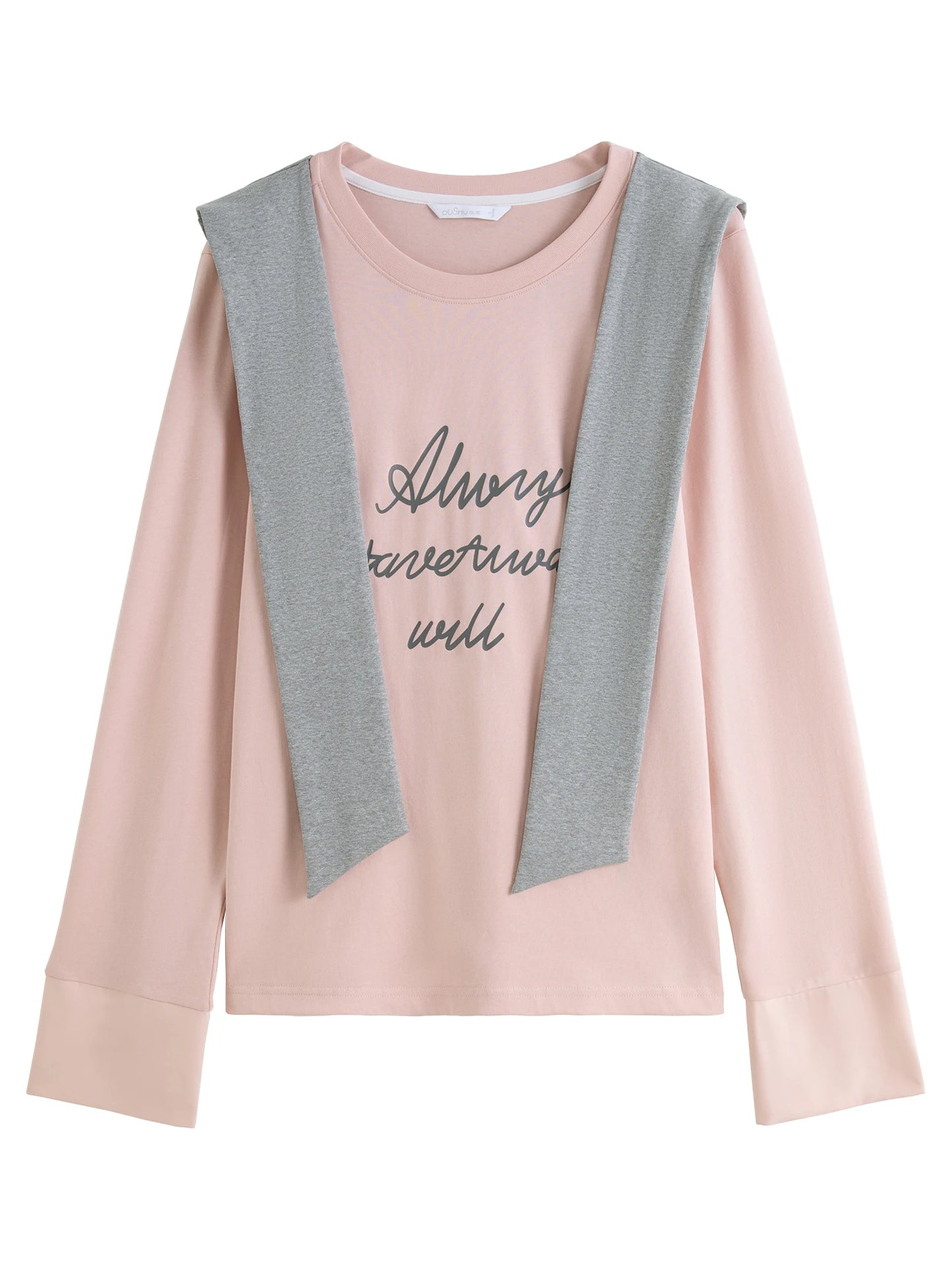 Vielseitiges Damen-T-Shirt mit V-Ausschnitt und langen Ärmeln – lässig und figurbetont für den Frühling