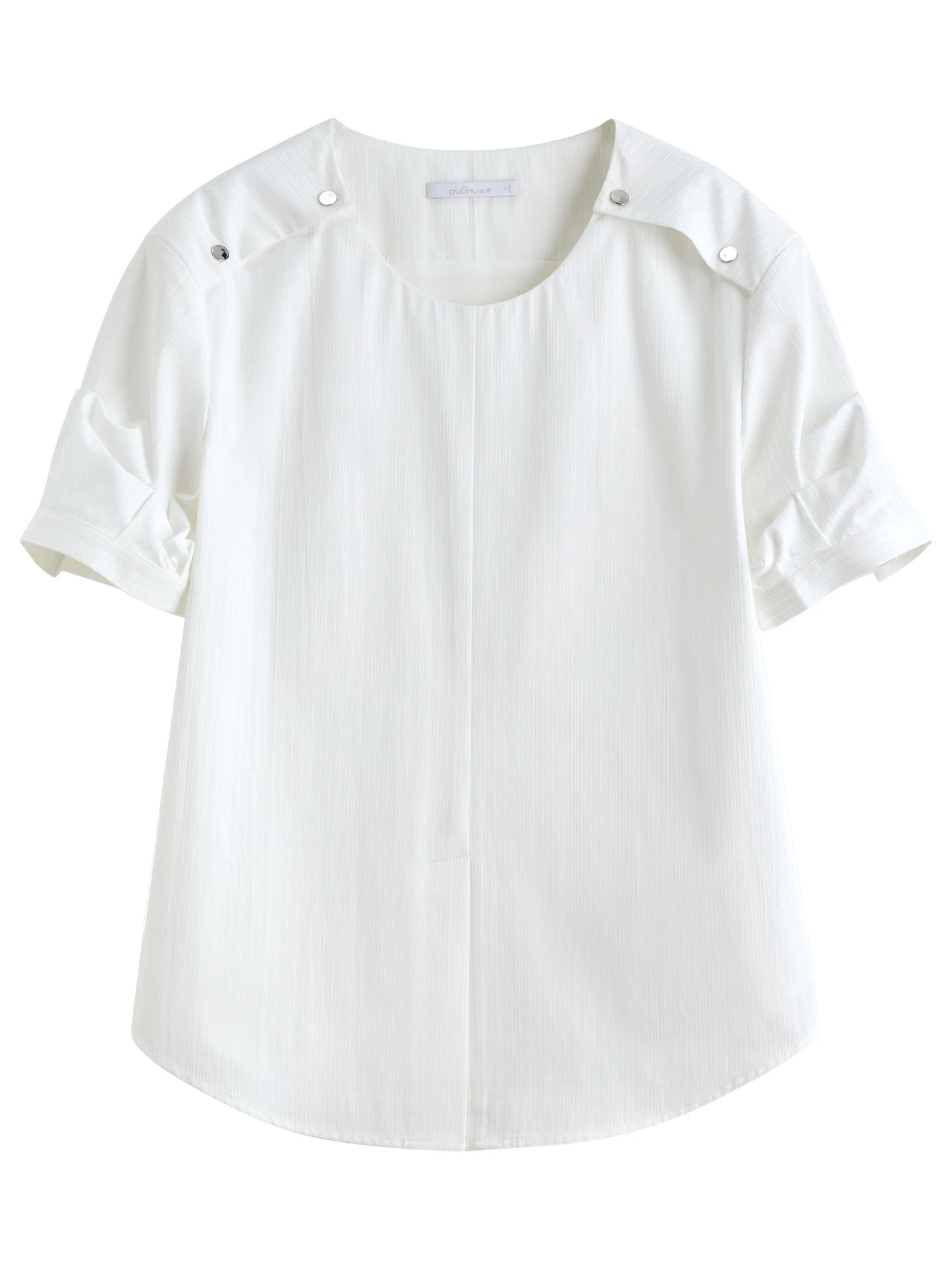 Damen-Polo-Shirt aus Baumwolle mit Polokragen, tailliertem Schnitt und abgerundetem Saum – ideal für den Sommer und den Alltag