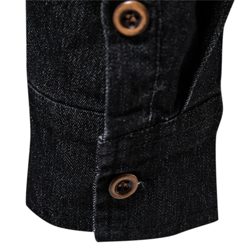 Herren Langarm Hemd aus elastischer Baumwolle im Casual Stil für Designer Kleidung