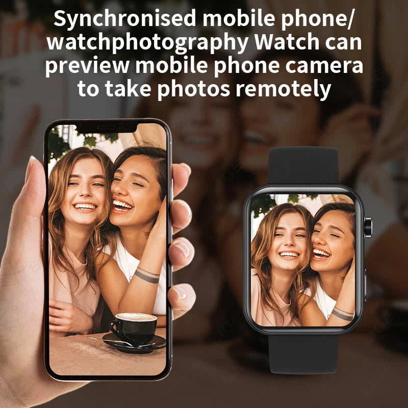 Smartwatch für Männer und Frauen mit HD Kamera und Bluetooth-Anruffunktion