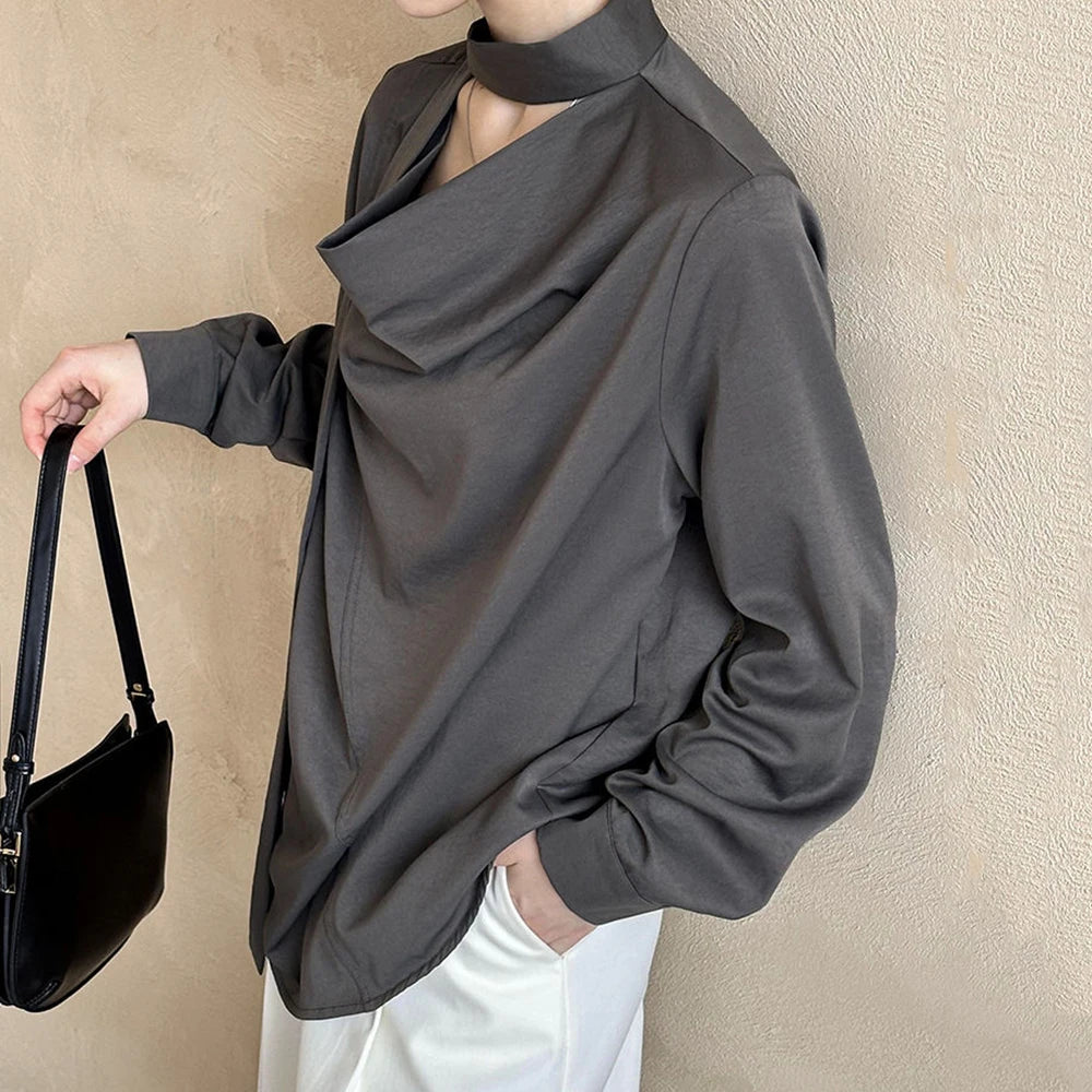 Elegante Damenjacke mit Reverskragen und langen Ärmeln – Patchwork-Design und Taschen für einen luxuriösen Look