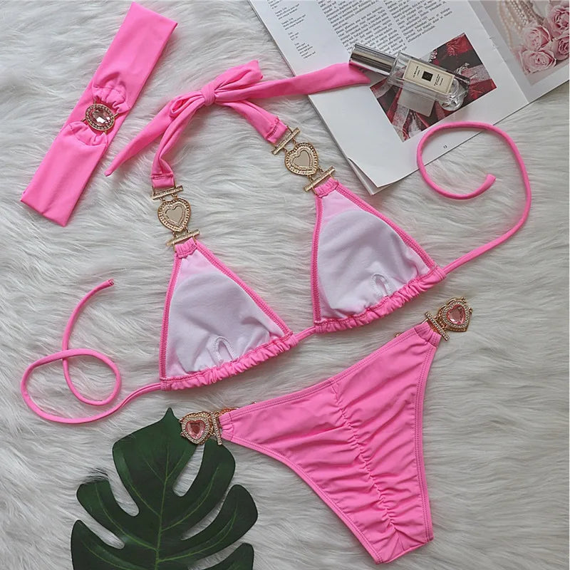Sexy Bikini-Set mit Push-up und Rock – Perfekt für Strand und Pool