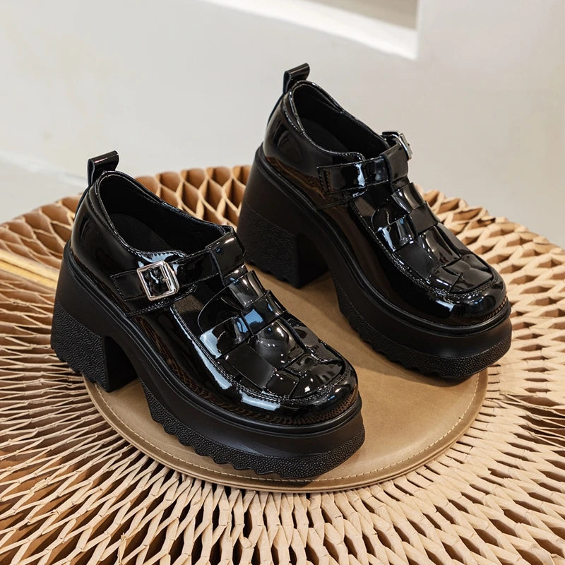 AIYUQI Echtes Leder Frauen Sandalen 2025, Neue Mode High-heel Sandalen Frauen Geschlossene Zehen Plattform Römischen Sandalen Frauen