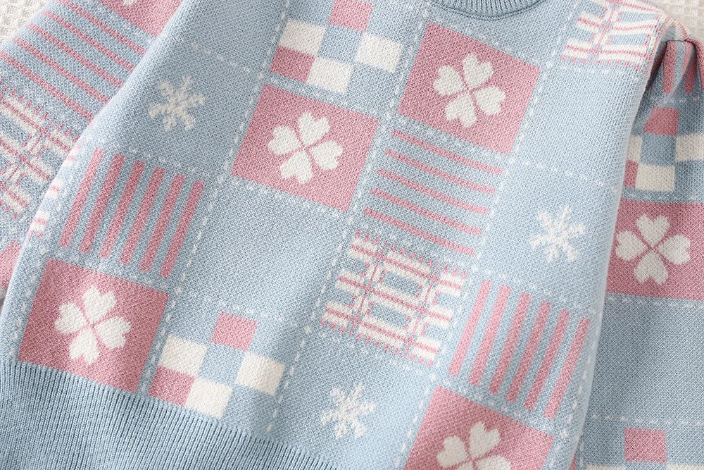 Mädchen Kleidung Set mit O-Neck Stricken Tops und Falten Röcken
