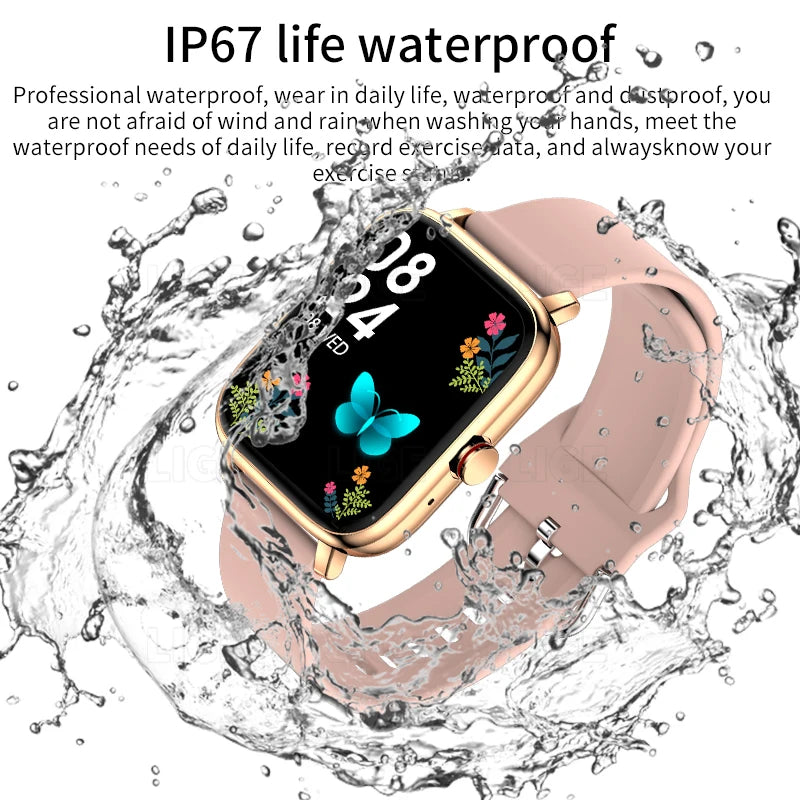 LIGE Anruf Smart Uhr Für Xiaomi DIY Uhr Gesicht 1,69 "Full Touch Screen Sport Fitness Armband Bluetooth Musik Smartwatch uhr