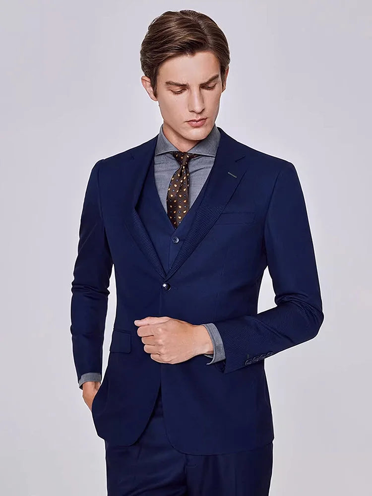 Graues Slim-Fit-Anzugset für Herren – Eleganter Blazer mit Hose für Hochzeiten und formelle Anlässe