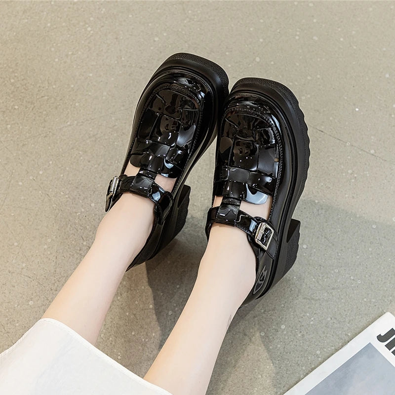 AIYUQI Echtes Leder Frauen Sandalen 2025, Neue Mode High-heel Sandalen Frauen Geschlossene Zehen Plattform Römischen Sandalen Frauen