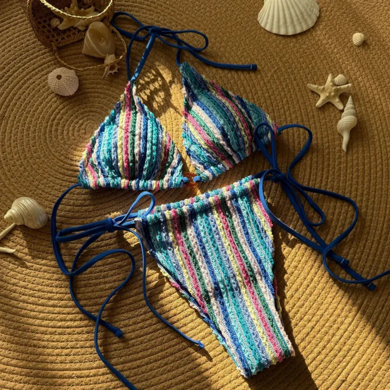 Sommerlicher Push-Up-Bikini im brasilianischen Stil – ideal für Strand und Pool