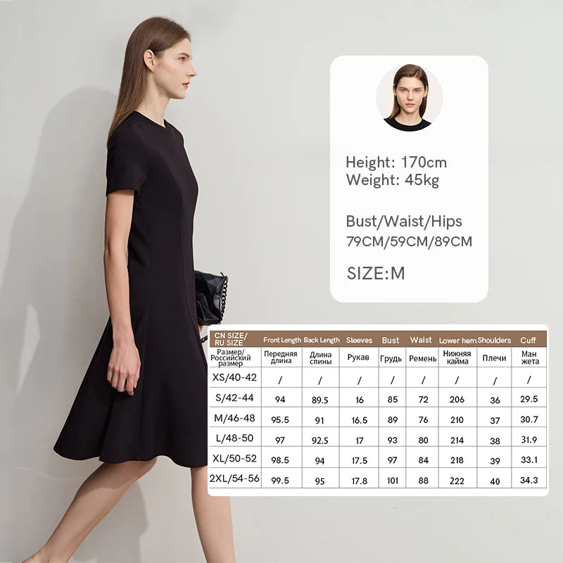 Elegantes Tailliertes Strickkleid Mit Stretch Für Damen