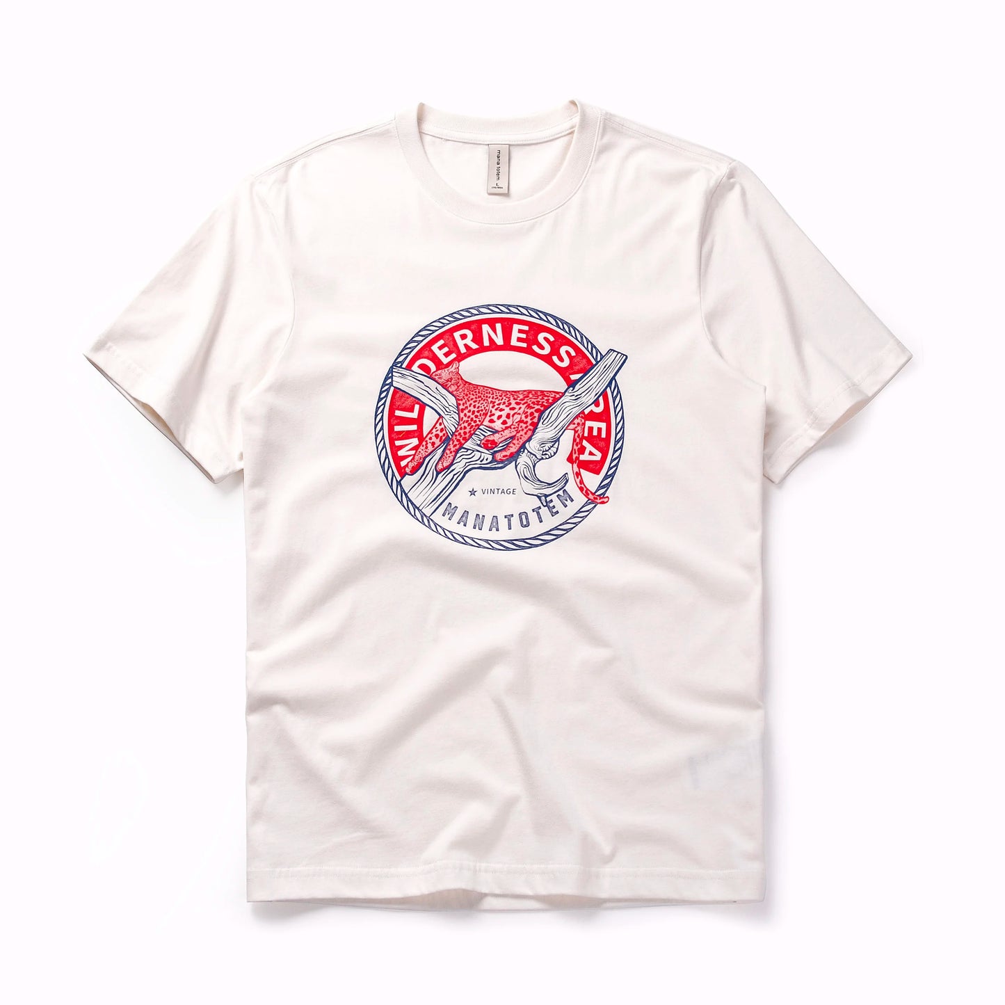 Herren T-Shirt mit Leoprint im Sommer Casual Stil aus 100 Prozent Baumwolle