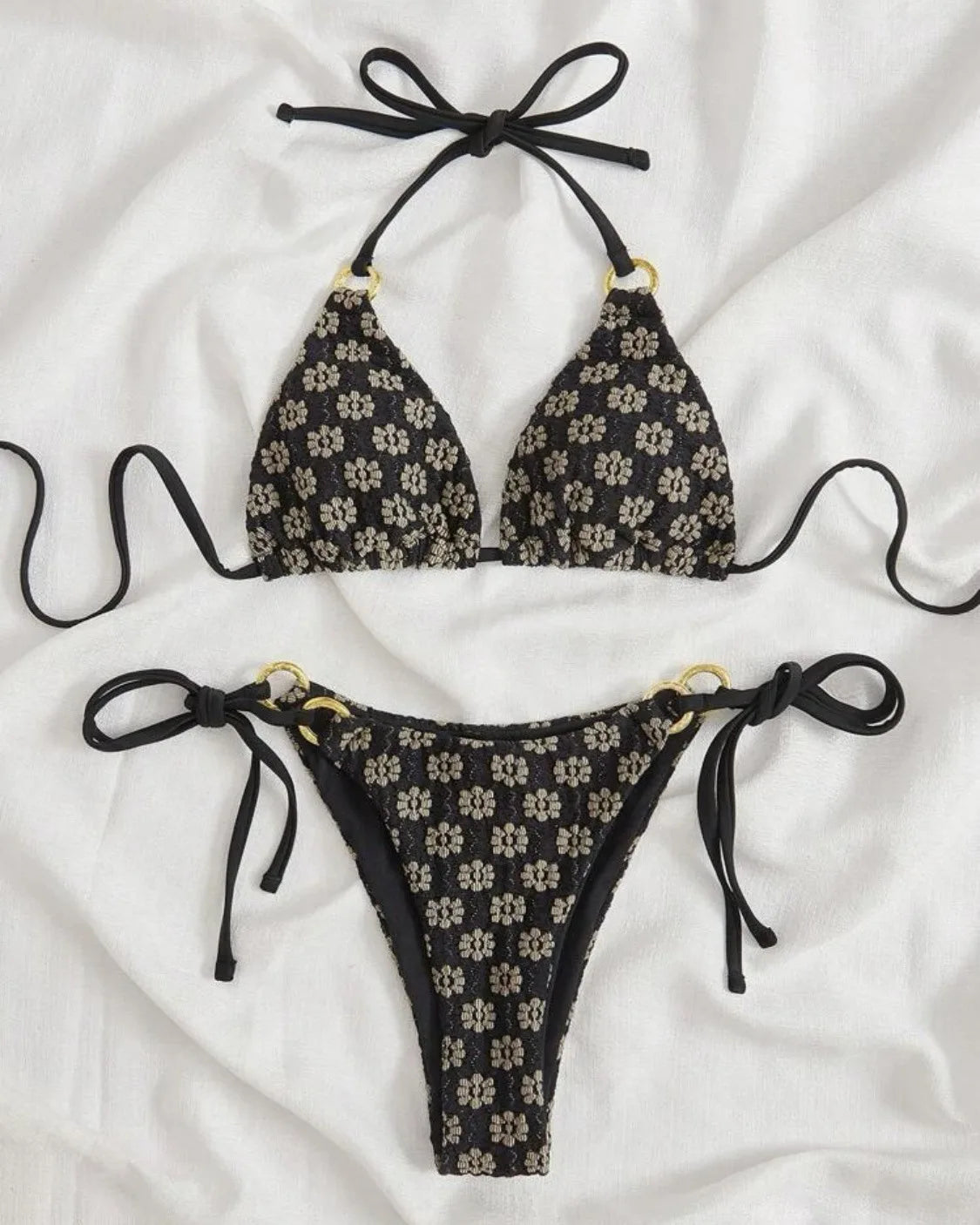 Weißer Push-Up-Bikini im brasilianischen Stil für Damen – ideal für Strand und Pool