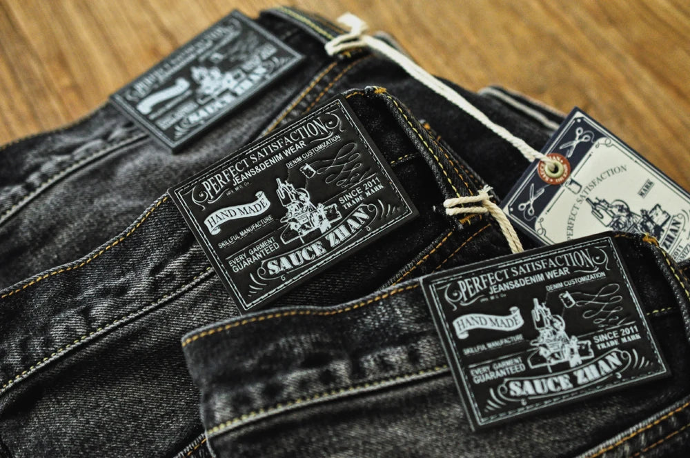 Herren Jeans aus Denim im Distressed Look mit gerader Passform