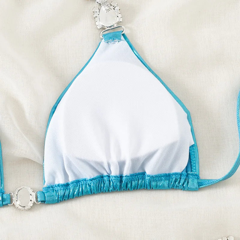 Sexy Bikini-Set in Pink mit Push-up für Damen – ideal für Strand und Pool