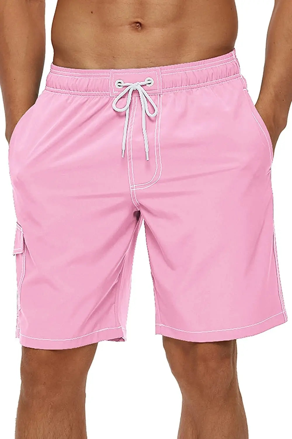 Herren-Badeshorts mit Reißverschlusstaschen und Mesh-Futter – schnelltrocknend für Strand und Sport