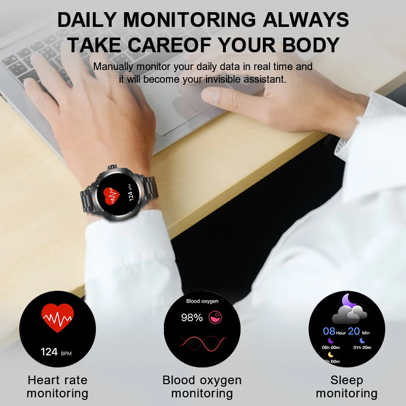 LIGE Neue TWS 2-in-1 Smart Uhr Mit Headset Bluetooth Anruf NFC Smartwatch Männer Herzfrequenz Blut sauerstoff Spielen Musik Ohrhörer Uhr
