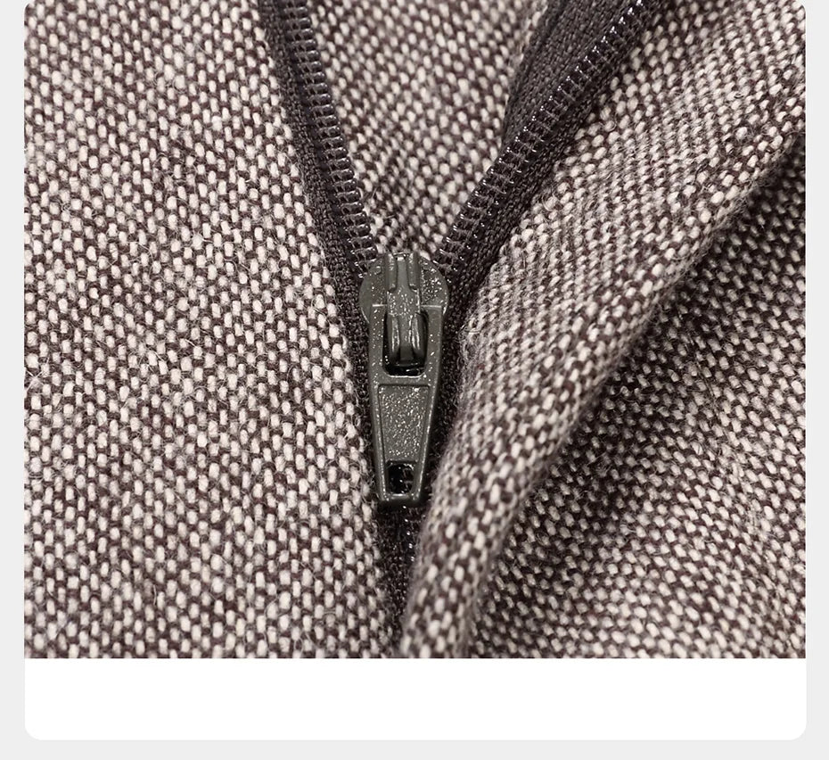 Herren Anzugset aus 55% Wolle: Slim Fit, warm, hellbraun, ideal für Hochzeit & Business.