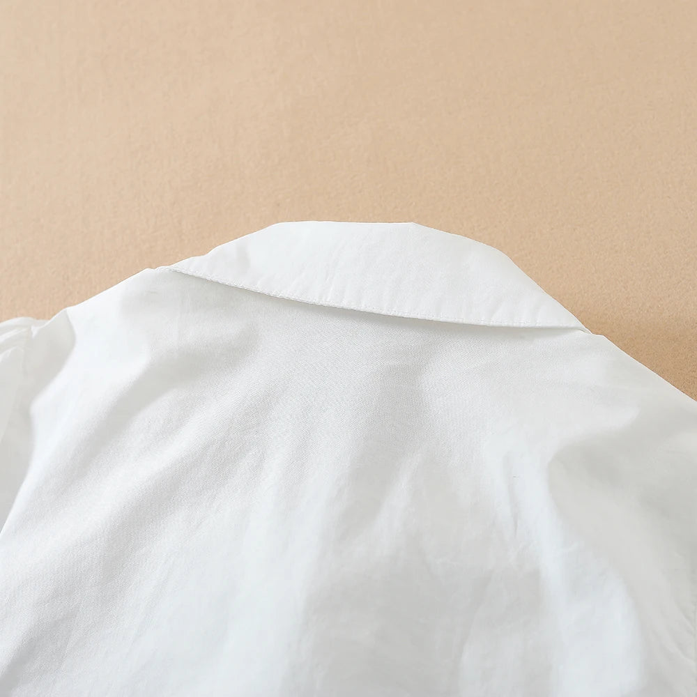 Mädchen Blusen Hemden Schuluniform für Kinder Frühling Herbst Langarm Hemden Teen Kinder Top Kleidung